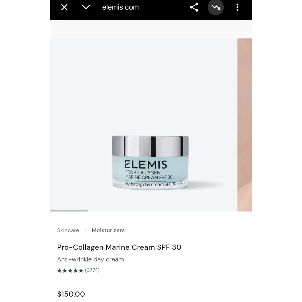 NIB ELEMIS Pro-Collagen Marine Cream Ultra-Rich Anti-Wrinkle Day Cream 1.6oz
